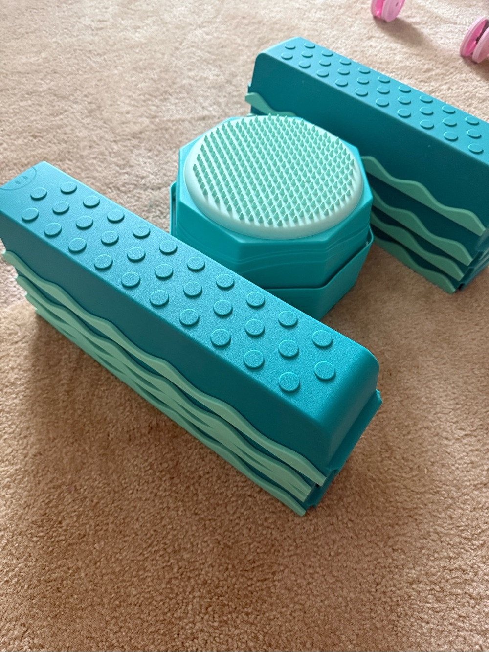 Teal Balance Beam/Sensory Stepping Stones-13 pieces - Picture 3 of 6